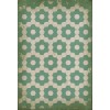 Pattern 02 Water Lilies 38x56 Vintage Vinyl Floorcloth