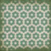 Pattern 02 Water Lilies 48x48 Vintage Vinyl Floorcloth