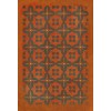 Pattern 03 Red Rum 52x76 Vintage Vinyl Floorcloth