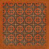 Pattern 03 Red Rum 60x60 Vintage Vinyl Floorcloth