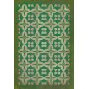 Pattern 03 the Emerald City 24x36 Vintage Vinyl Floorcloth