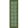 Pattern 03 the Emerald City 36x115 Vintage Vinyl Floorcloth