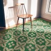 Pattern 03 the Emerald City 38x56 Vintage Vinyl Floorcloth