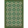 Pattern 03 the Emerald City 52x76 Vintage Vinyl Floorcloth
