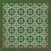 Pattern 03 the Emerald City 60x60 Vintage Vinyl Floorcloth