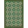 Pattern 03 the Emerald City 70x102 Vintage Vinyl Floorcloth