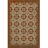 Pattern 03 the Poppy Field 20x30 Vintage Vinyl Floorcloth
