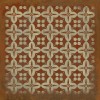 Pattern 03 the Poppy Field 48x48 Vintage Vinyl Floorcloth