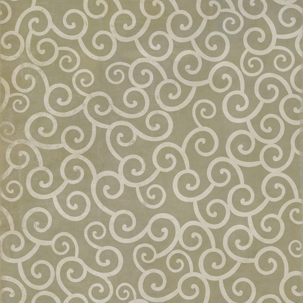 Pattern 04 Moby Dick 120x120 Vintage Vinyl Floorcloth