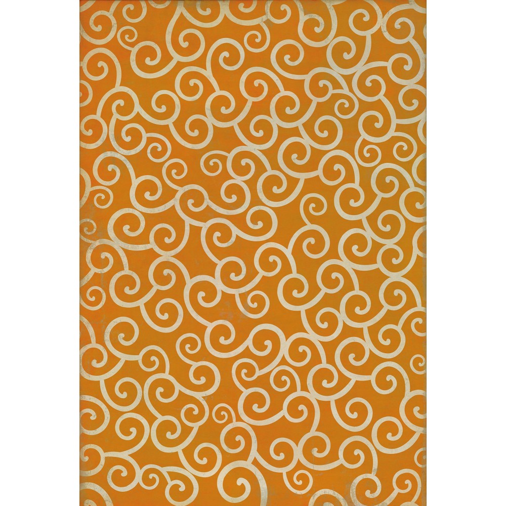 Pattern 04 Salt Water Taffy 96x140 Vintage Vinyl Floorcloth