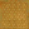 Pattern 05 Colonel Mustard 36x36 Vintage Vinyl Floorcloth