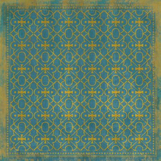 Pattern 05 Drookit 60x60 Vintage Vinyl Floorcloth