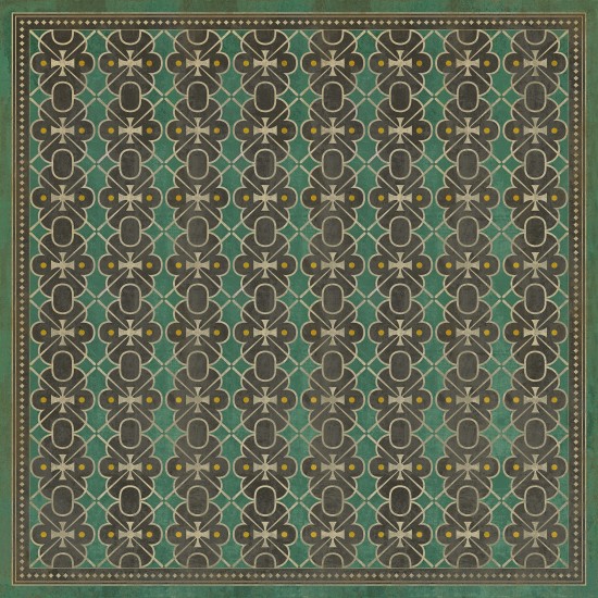 Pattern 05 Jeeves 120x120 Vintage Vinyl Floorcloth