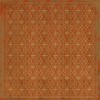 Pattern 05 Miss Scarlet 96x96 Vintage Vinyl Floorcloth