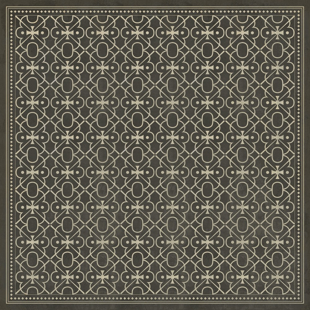 Pattern 05 Moriarty 120x120 Vintage Vinyl Floorcloth