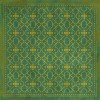 Pattern 05 Mr Green 48x48 Vintage Vinyl Floorcloth