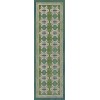 Pattern 05 Mrs Peacock 36x115 Vintage Vinyl Floorcloth