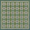 Pattern 05 Mrs Peacock 60x60 Vintage Vinyl Floorcloth