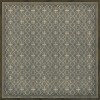 Pattern 05 the River Thames 96x96 Vintage Vinyl Floorcloth