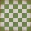 Pattern 07 Check Please 36x36 Vintage Vinyl Floorcloth