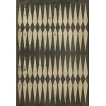 Pattern 08 Backgammon 70x102 Vintage Vinyl Floorcloth