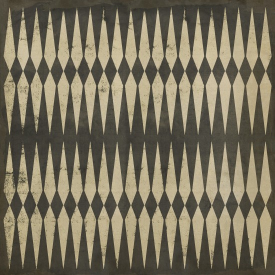Pattern 08 Backgammon 96x96 Vintage Vinyl Floorcloth
