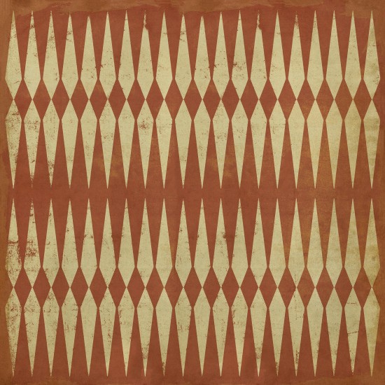 Pattern 08 Dante's Inferno 60x60 Vintage Vinyl Floorcloth