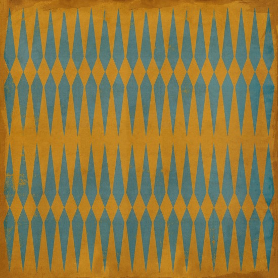 Pattern 08 Labyrinth 96x96 Vintage Vinyl Floorcloth