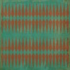 Pattern 08 The Dragon's Throat 48x48 Vintage Vinyl Floorcloth
