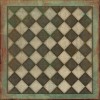 Pattern 09 Checkmate 36x36 Vintage Vinyl Floorcloth