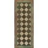 Pattern 09 Checkmate 36x90 Vintage Vinyl Floorcloth