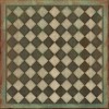 Pattern 09 Checkmate 60x60 Vintage Vinyl Floorcloth