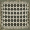 Pattern 10 Taj Mahal 72x72 Vintage Vinyl Floorcloth