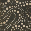 Pattern 12 Black Hole 120x120 Vintage Vinyl Floorcloth