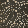 Pattern 12 Black Hole 36x36 Vintage Vinyl Floorcloth