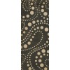 Pattern 12 Black Hole 36x90 Vintage Vinyl Floorcloth