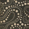 Pattern 12 Black Hole 60x60 Vintage Vinyl Floorcloth