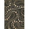 Pattern 12 Black Hole 70x102 Vintage Vinyl Floorcloth