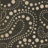 Pattern 12 Black Hole 96x96 Vintage Vinyl Floorcloth