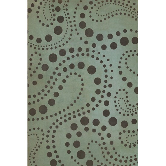 Pattern 12 Molecular Madness 24x36 Vintage Vinyl Floorcloth