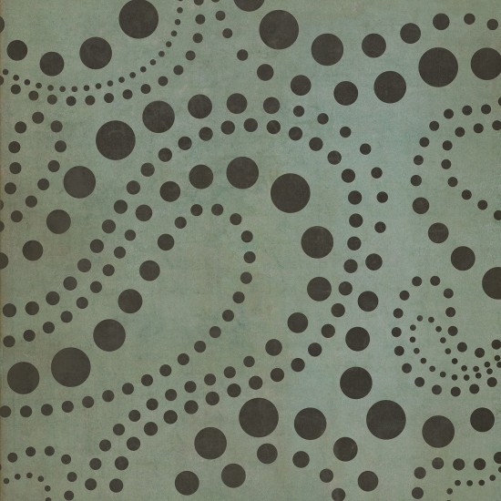 Pattern 12 Molecular Madness 60x60 Vintage Vinyl Floorcloth