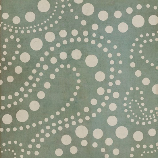 Pattern 12 Out of the Blue 60x60 Vintage Vinyl Floorcloth