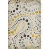 Pattern 12 the Shape of Things to Come 24x36 Vintage Vinyl Floorcloth