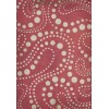 Pattern 12 Tickled Pink 120x175 Vintage Vinyl Floorcloth
