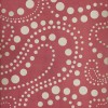 Pattern 12 Tickled Pink 96x96 Vintage Vinyl Floorcloth