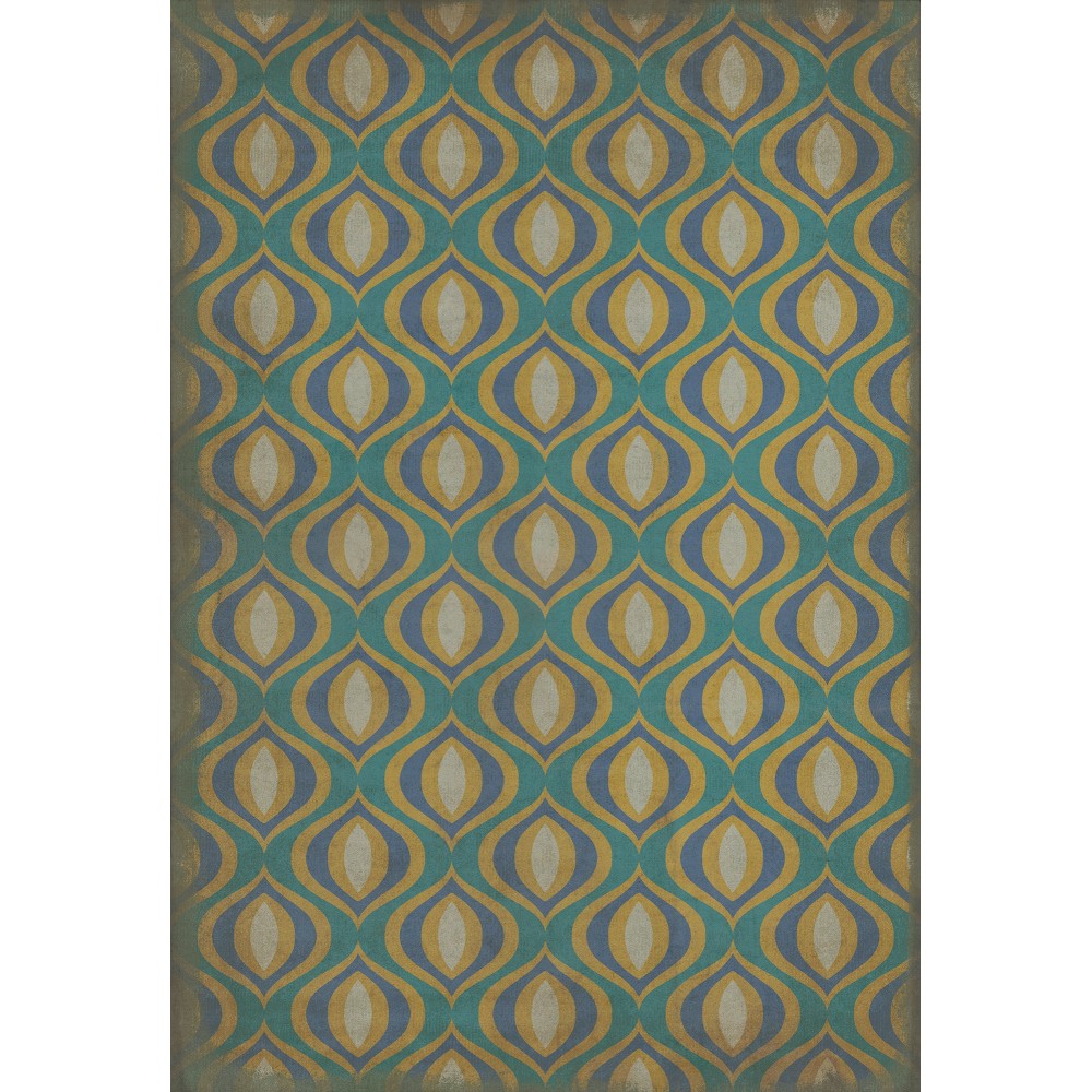 Pattern 15 Atlantis 70x102 Vintage Vinyl Floorcloth