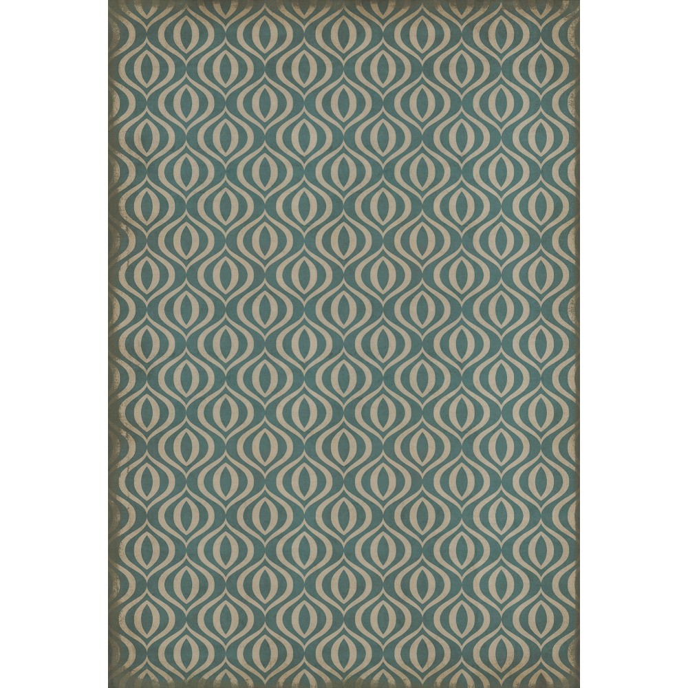 Pattern 15 Lithium 96x140 Vintage Vinyl Floorcloth