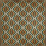 Pattern 15 Svengali 36x36 Vintage Vinyl Floorcloth