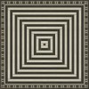 Pattern 18 Mandate of Heaven 72x72 Vintage Vinyl Floorcloth