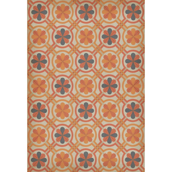 Pattern 19 Galileo 52x76 Vintage Vinyl Floorcloth